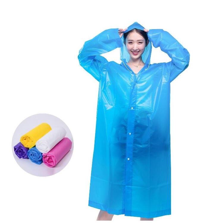 Camping Outdoor Travel Waterproof EVA Universal Hooded Rain Coat