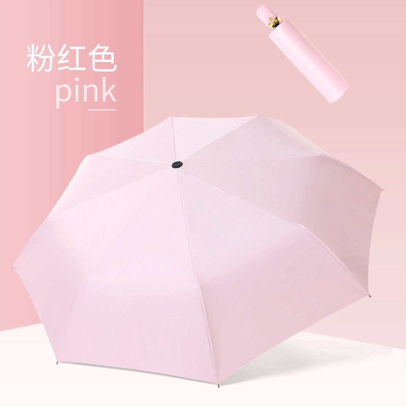 Custom auto open 3 fold umbrella with logo print Uv protection coating umbrella factory OEM
