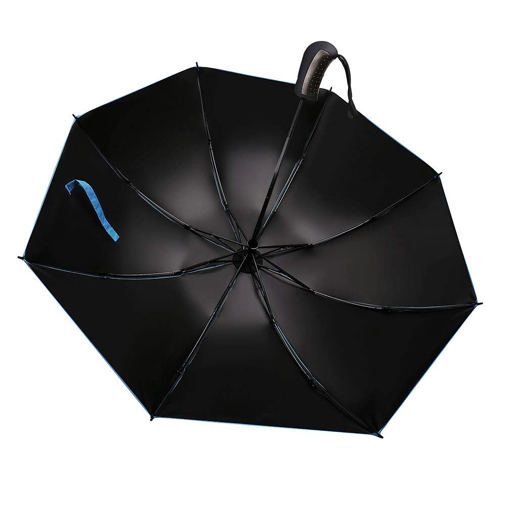 Personnalisé 23Inch 8Ribs Ouverture et fermeture automatique 3 Parapluie Inverse