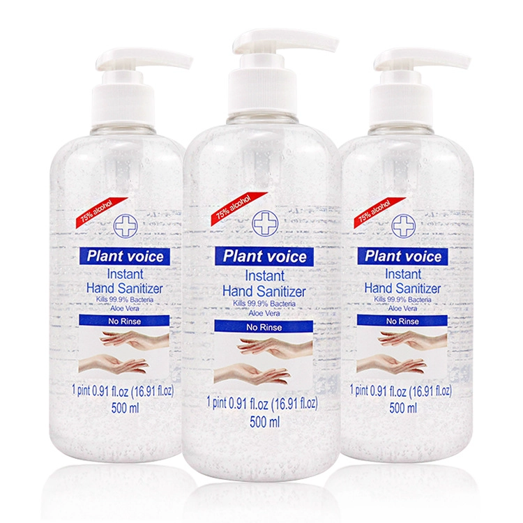 Hand Sanitizer Gel Antibacterial Alcohol Hand Sanitizer Gel Wash Disinfectant 75% Alcohol Gel 500ml