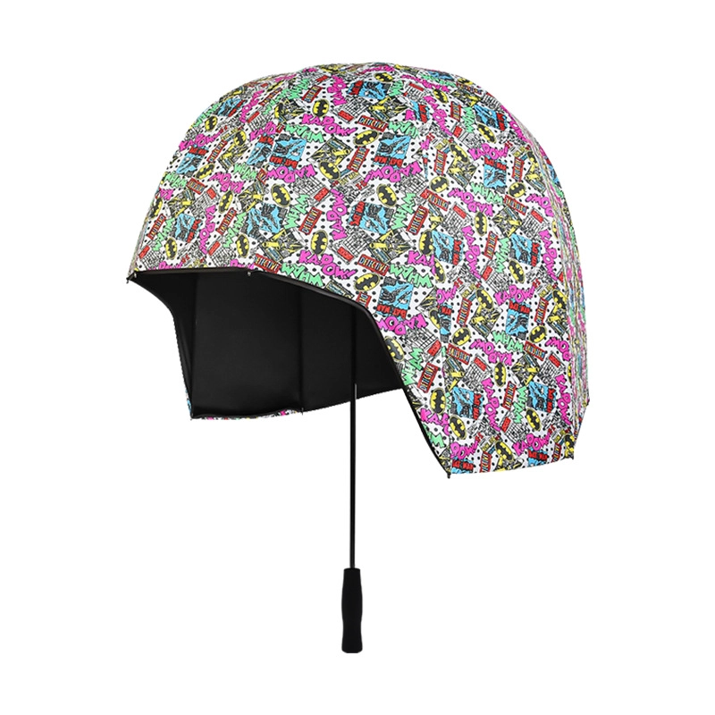 Helmet Shaped Maximum Rain Protection umbrella