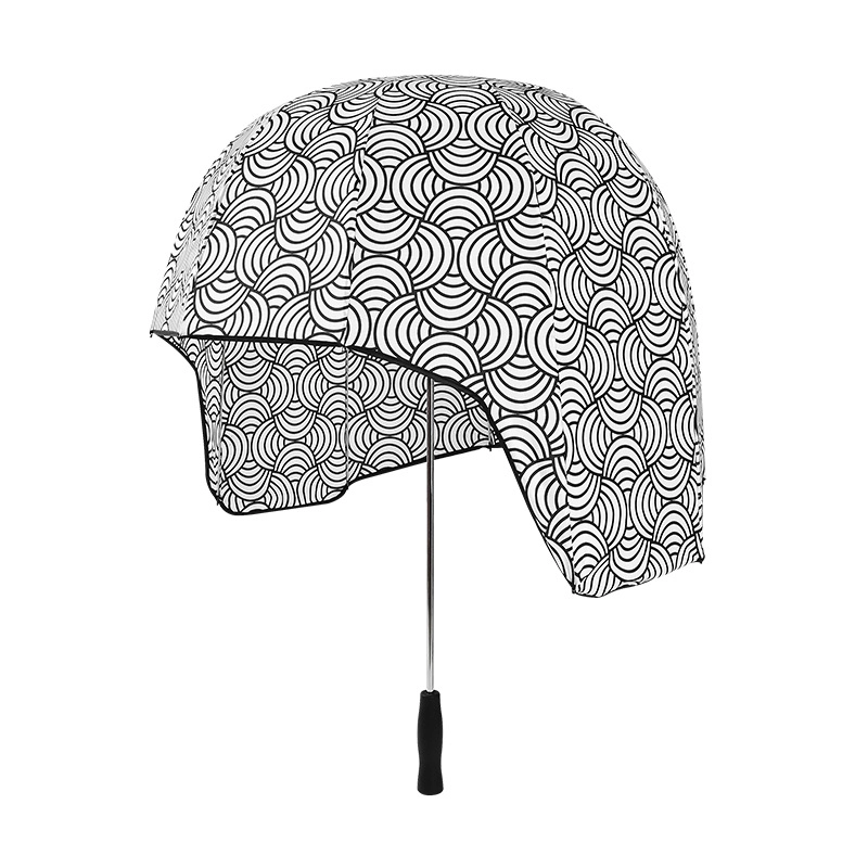 Helmet Shaped Maximum Rain Protection umbrella