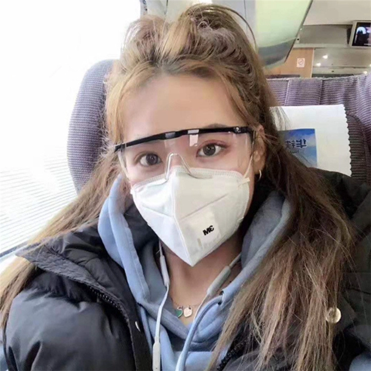 في المخزون FDA CE معتمد معدات مكافحة الضباب اللعاب رذاذ تأثير نظارات واقية نظارات سلامة العين