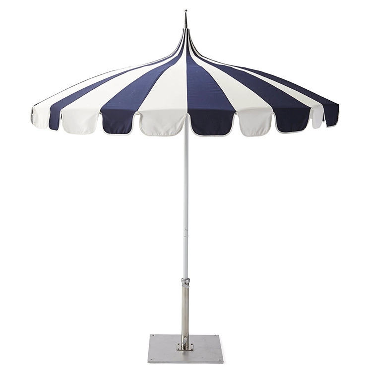 LOTUS Customized 1.8m Outdoor Pagoda Tassels Beach Cafe Large Umbrella Parasols for Beach