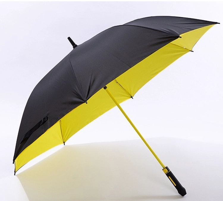 LOTUS Stock Fiberglass Automatic Golf Double-layer Umbrella Oversize Straight Umbrella for Advertising Umbrella
