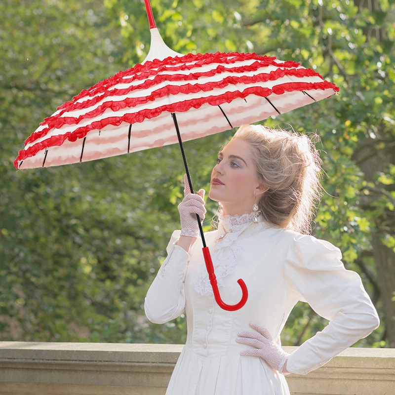 Lace Wedding Pagoda Shaped Umbrella for Wedding