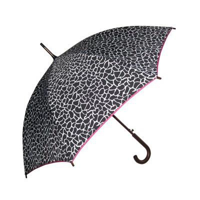 Leopard Print Satin Stoff Sunproof Werbung Straight Umbrella