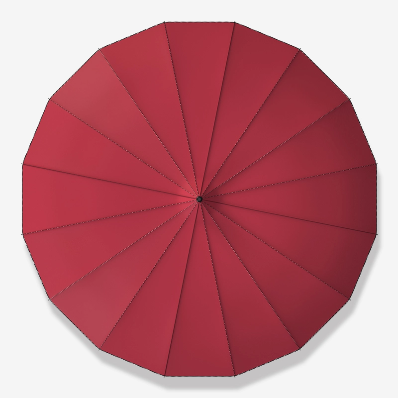 Lotus 2022 Fashion Straight Pagoda Umbrella With Leather Handle