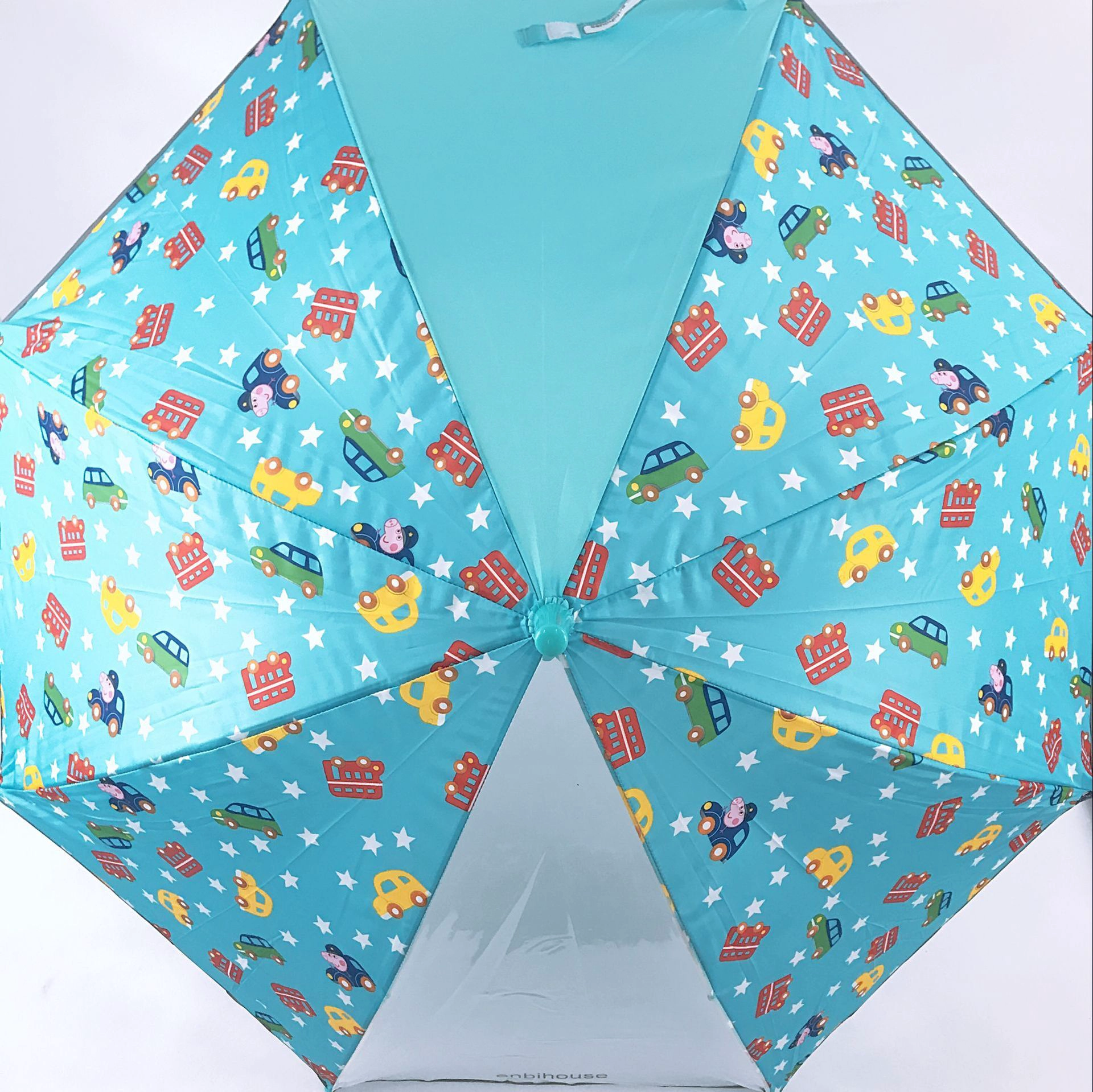 Lotus Nordic Style Cute Owl Cartoon Reflective Sunshade Automatic Children's Umbrella in Rainy Day