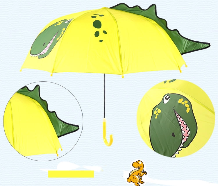 Lotus Popular Custom cartoon dinosaur Print Outdoor Use Animal Shape Child Rain Umbrella for Kids