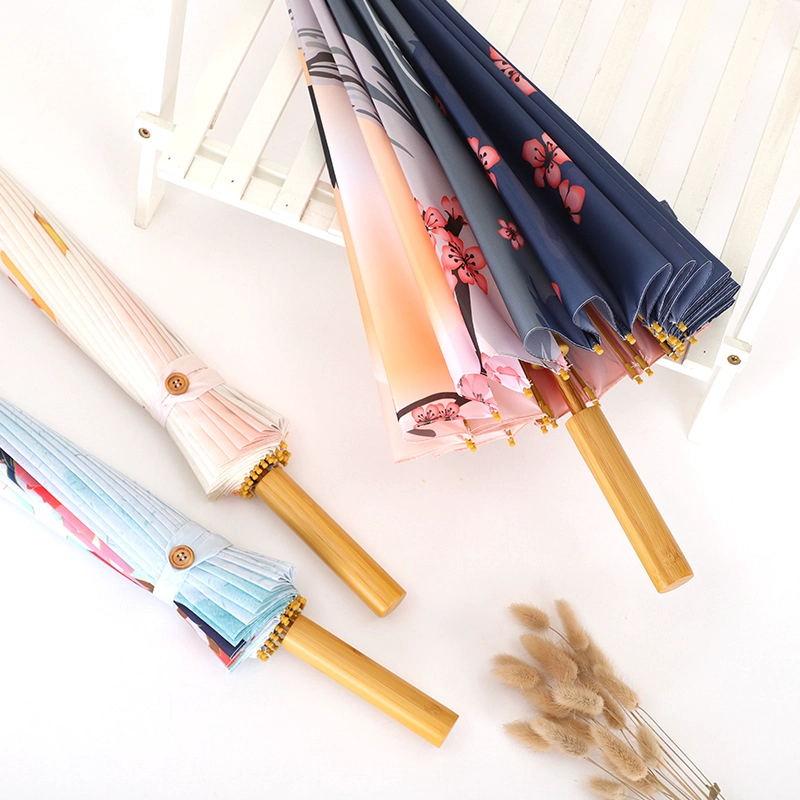 Manual Open Umbrella with Chinese Elements