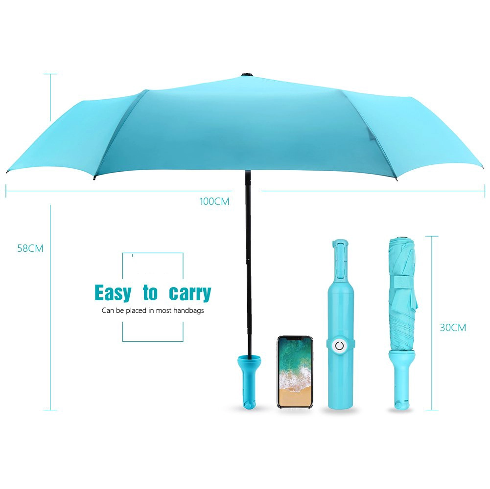 Neue Erfindungen Selfie Stick Smart Bluetooth Tragbarer Flaschenreiseregenschirm für iPhone, Android und mehr