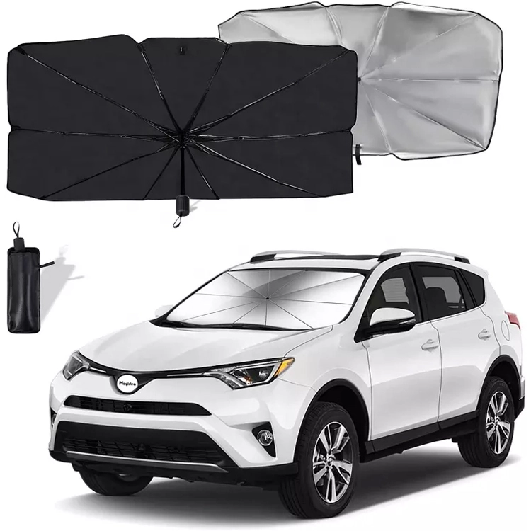 New Portable Folding Sunscreen Heat Insulation car umbrella
