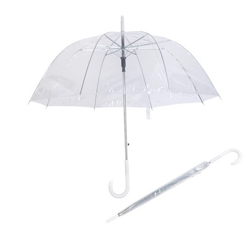 Promotional Auto Open Transparent Cheapest Clear Straight Umbrella