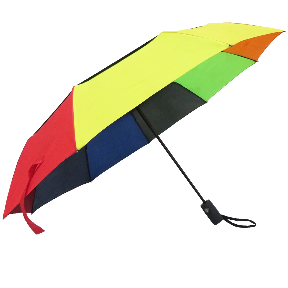 Regenbogen Doppelschicht Falten Baldachin Regenschirm