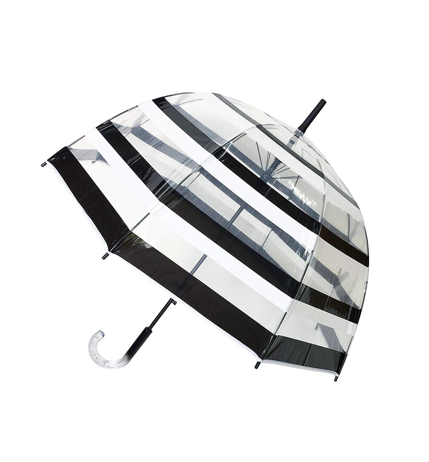 Großhandel High End POE 19 Zoll 8 Rippen Klar Auto Open Stick Bubble Umbrella