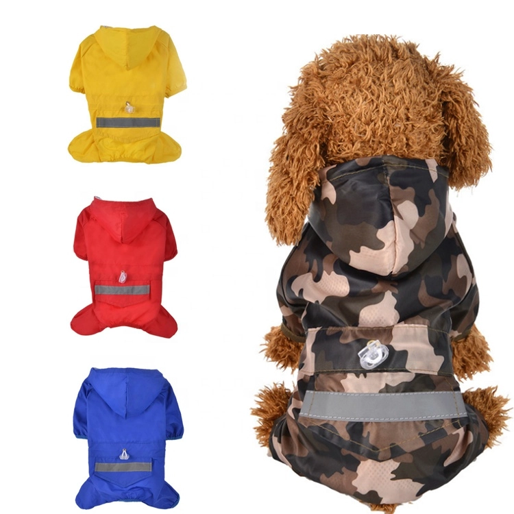 Wholesale Promotional cheap Quality quilted cat pet waterproof olorful clothes dog rain coat