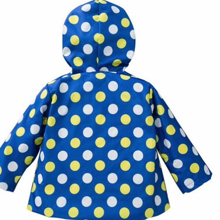 Wholesale girls lovely flower hooded raincoat rain slope female treasure windbreaker raincoat