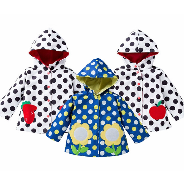 Wholesale girls lovely flower hooded raincoat rain slope female treasure windbreaker raincoat