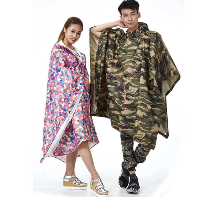 Wholesale high quality new fashion Waterproof Outdoor Fashion Printing Full Body Light Raincoats Star printing Colorful Poncho