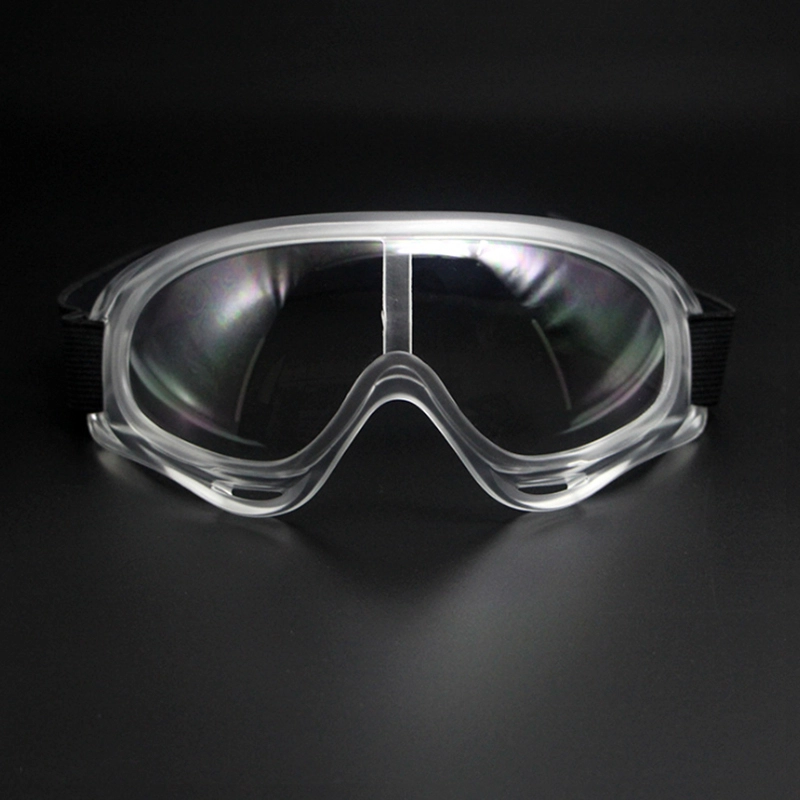 Lunettes de sécurité de lunettes de travail, lunettes jetables enveloppantes anti-éclaboussures à lentille claire médicales