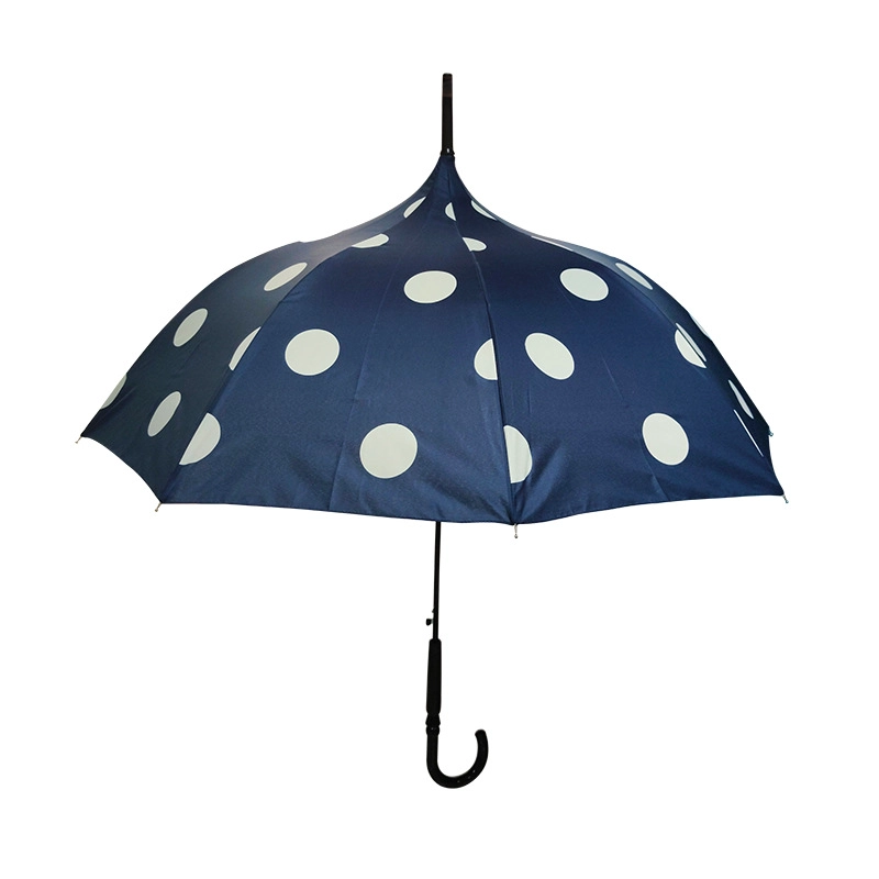 Wrapped Edge Dot Pagoda Umbrella for Ladies