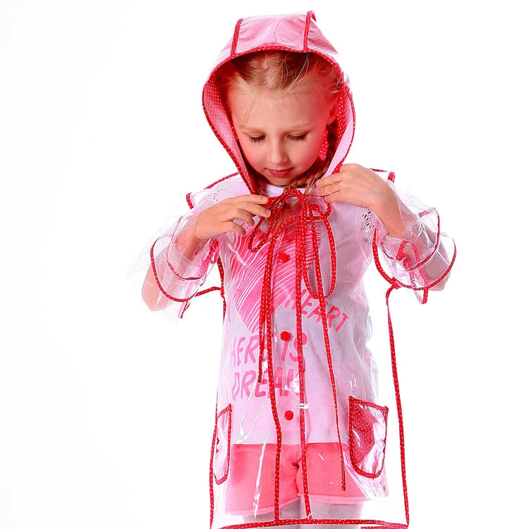 high quality Promotional outdoor travel waterproof rubber rain coat custom logo rain coat Cartoon fashion children's raincoat