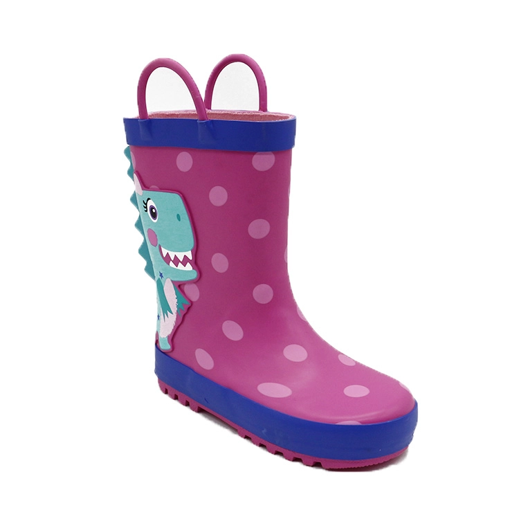 newest design Waterproof beautiful cartoon print Rubber Rain Boots