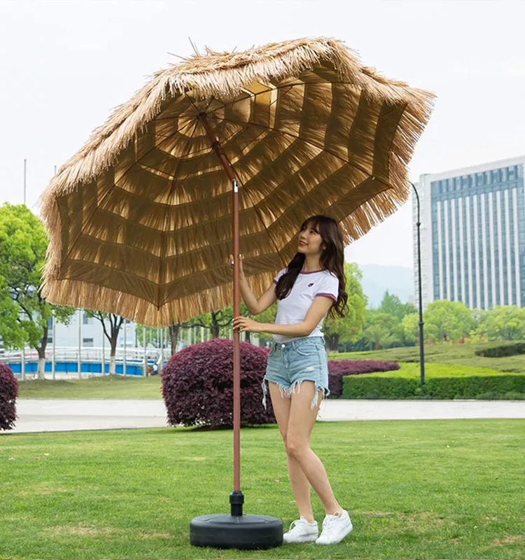 straw umbrella