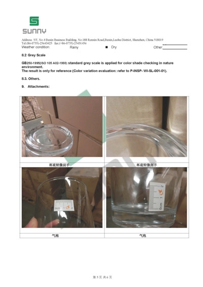 drinking glass quality control