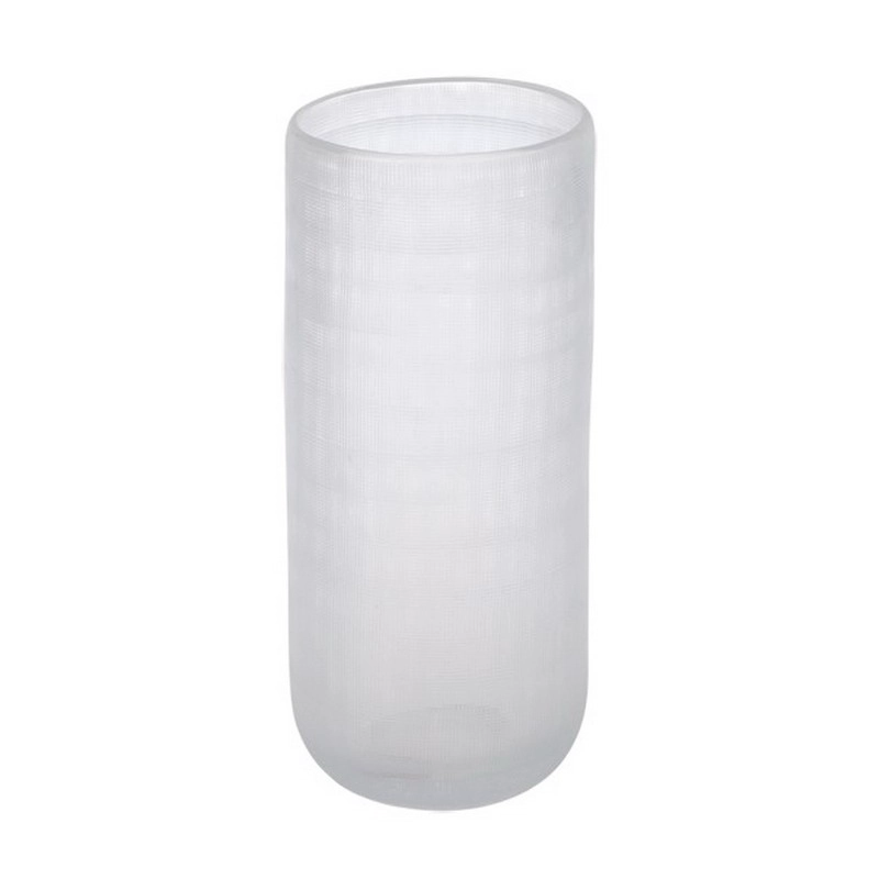 white glass vases