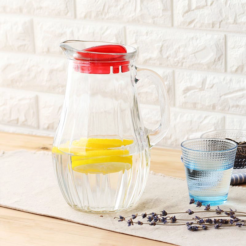 glass cold water pot set