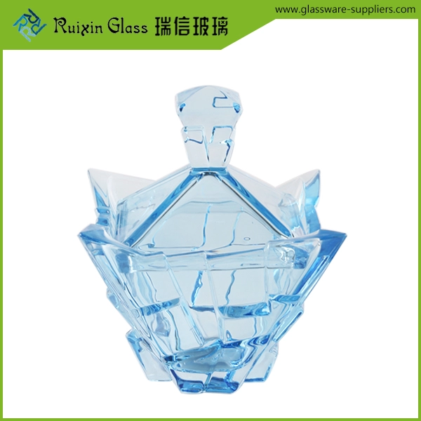 blue glass bowl