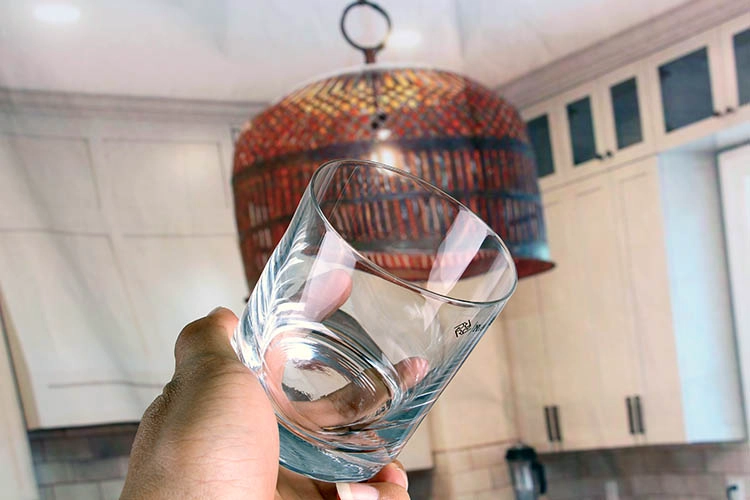 whiskey drinking glass