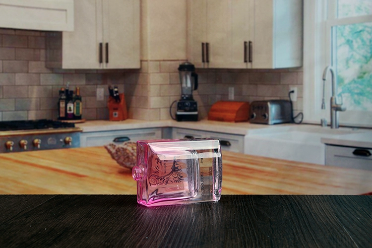 Pink Decal Perfume Bottle