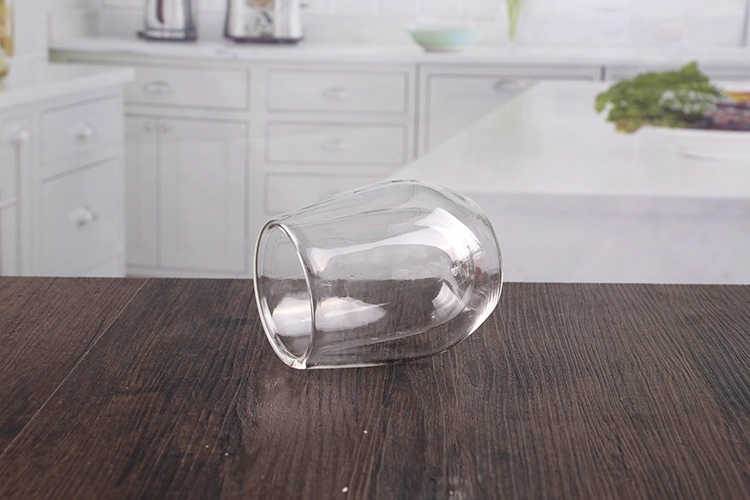 Stemless red wine glasses