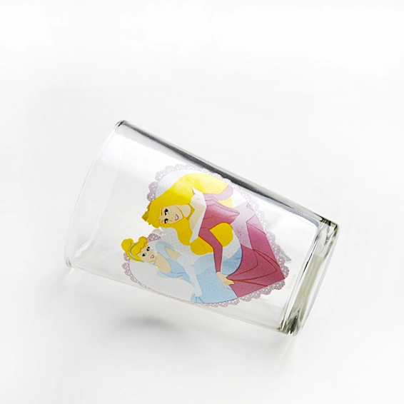 hand painted glass cup