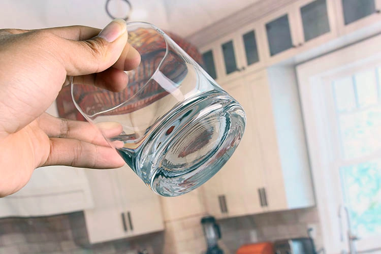 whiskey drinking glass