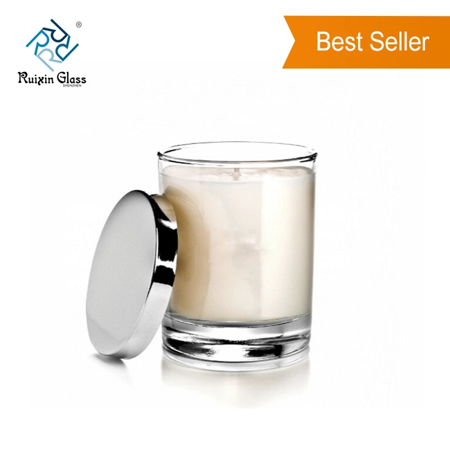 CD065 Glass Candle Jars With Lids Wholesale