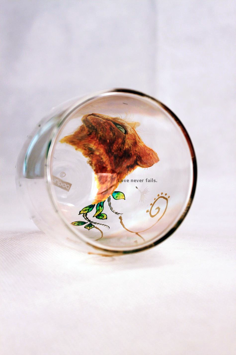 hand painted personalized wine glasses