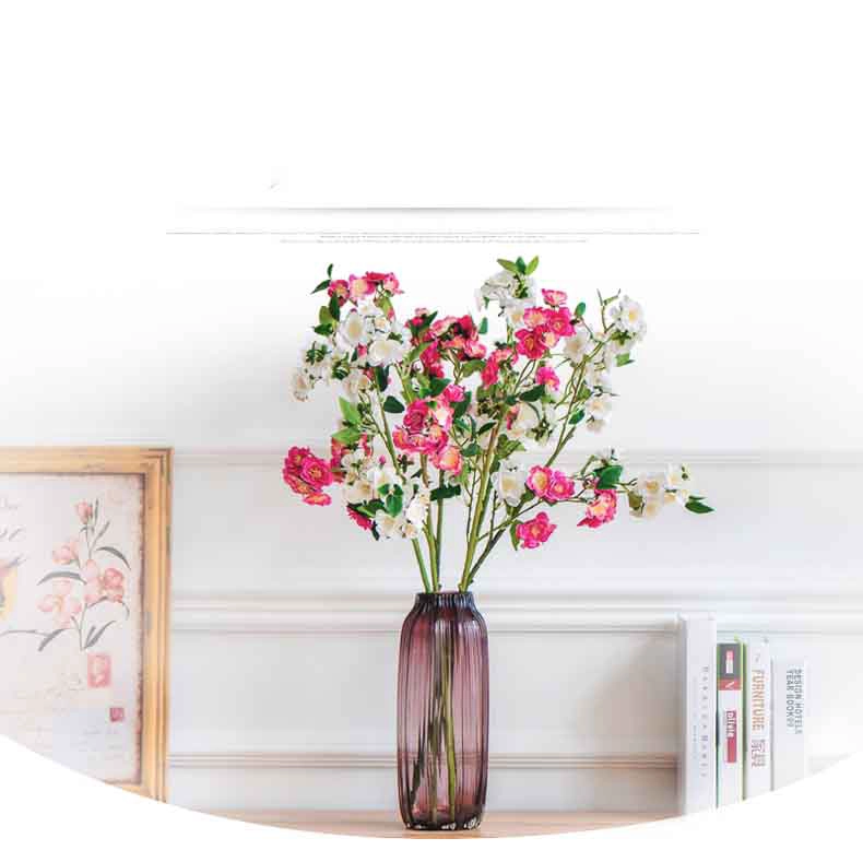 Red glass vase