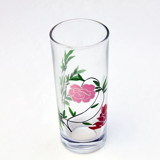 hand painted drinking glass