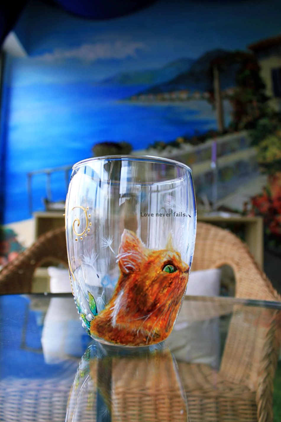 hand painted personalized wine glasses