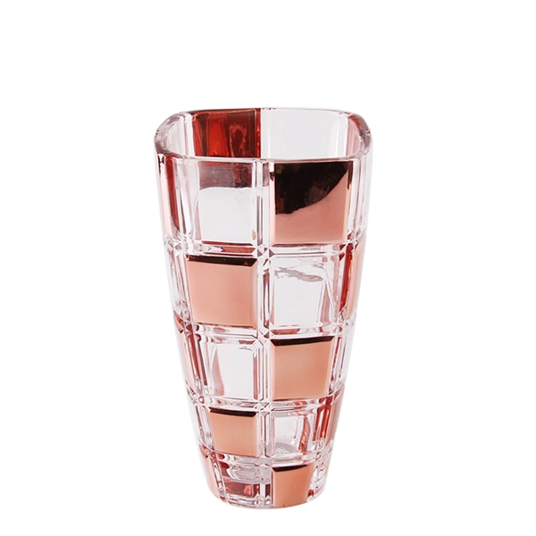 Brown glass vase