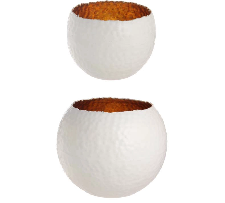 White candle holder