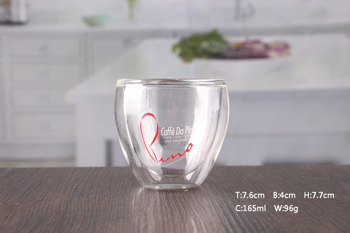 Hand blown Double Wall Glass Cups