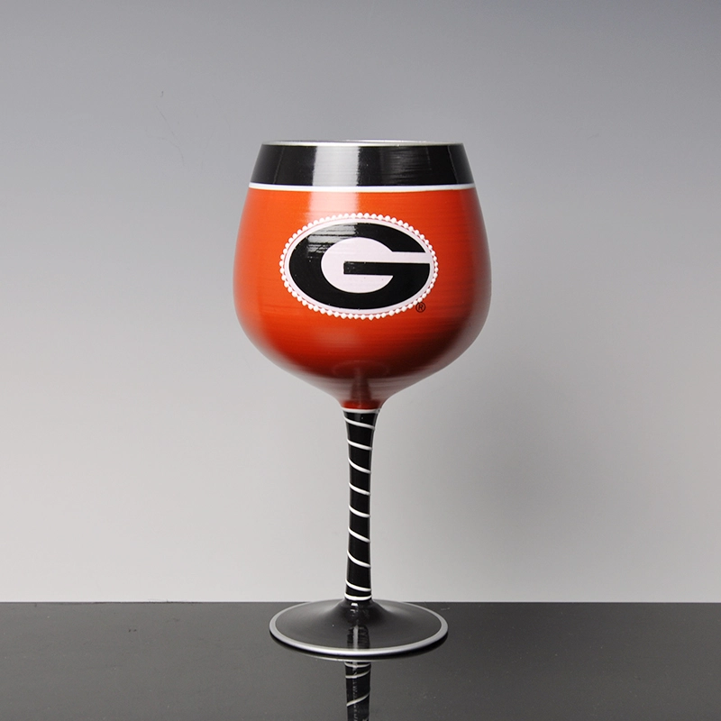 decorated wine glasses