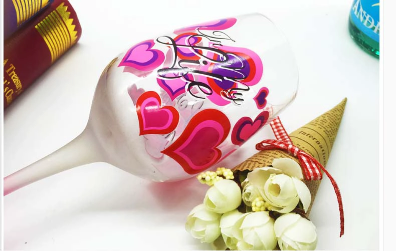 painted wine glass