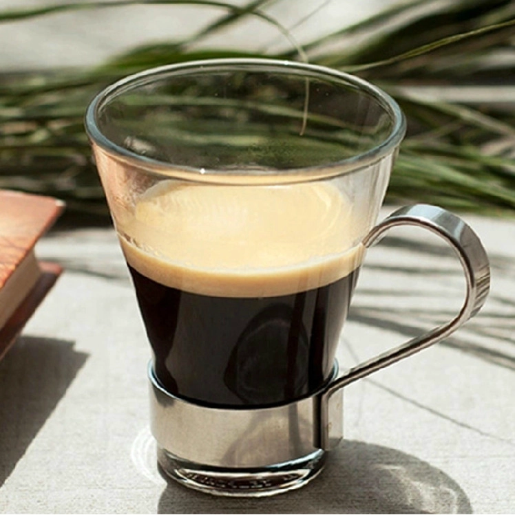 small glass coffee cups