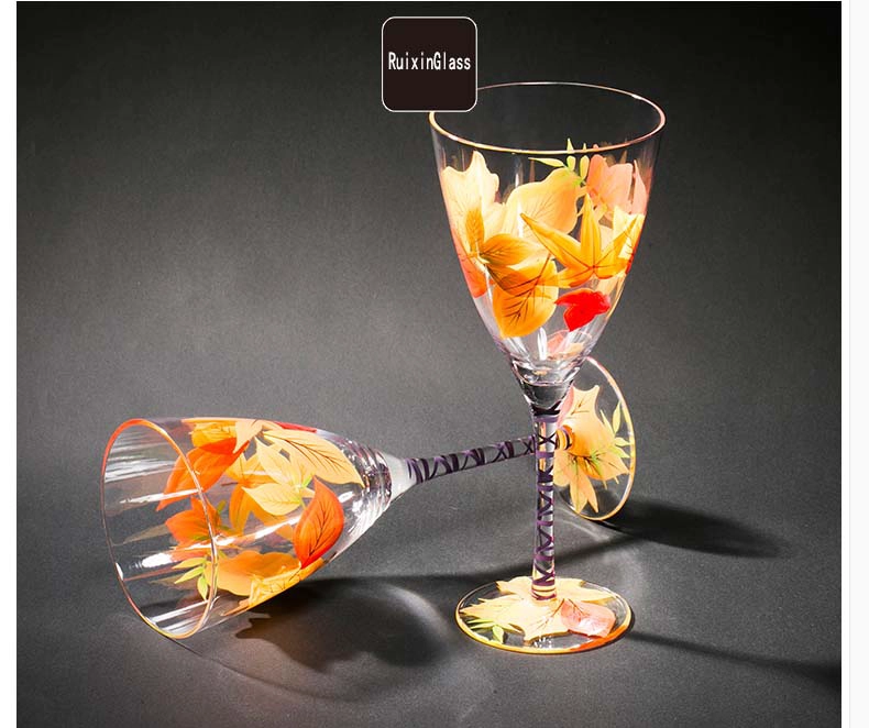 customized painted wine glasses